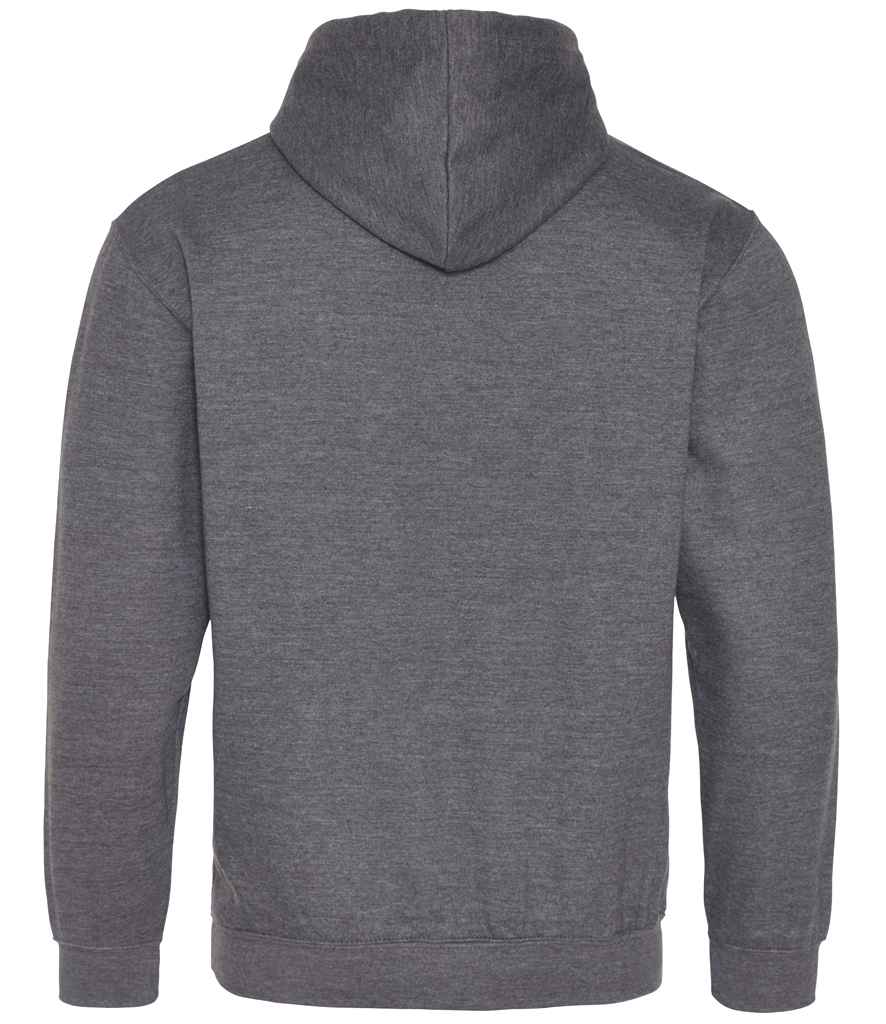 Just Hoods JH003 Charcoal/Burgundy Back -  Ready to be Embroidered and Printed by Custard Workwear - Cheap Personalised and Customised Workwear in Nottinghamshire, Derbyshire and Leicestershire