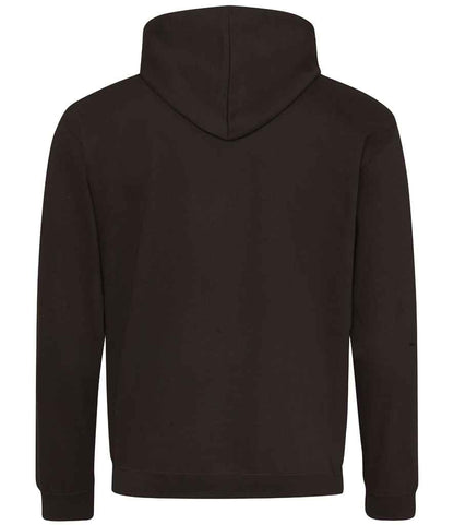 Just Hoods JH003 Jet Black/Orange Crush Back -  Ready to be Embroidered and Printed by Custard Workwear - Cheap Personalised and Customised Workwear in Nottinghamshire, Derbyshire and Leicestershire