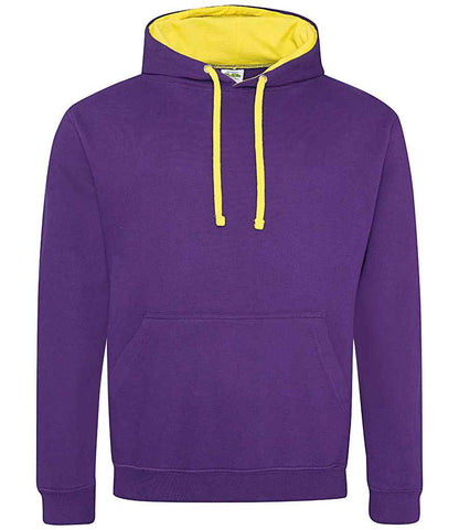 Just Hoods JH003 Purple/Sun Yellow Front -  Ready to be Embroidered and Printed by Custard Workwear - Cheap Personalised and Customised Workwear in Nottinghamshire, Derbyshire and Leicestershire