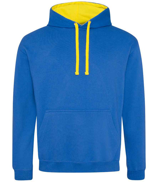 Just Hoods JH003 Royal Blue/Sun Yellow Front -  Ready to be Embroidered and Printed by Custard Workwear - Cheap Personalised and Customised Workwear in Nottinghamshire, Derbyshire and Leicestershire