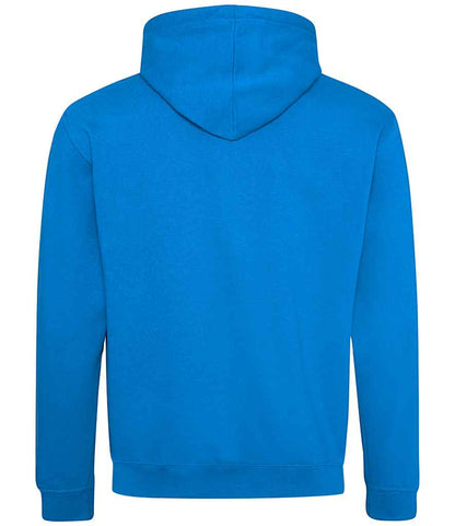 Just Hoods JH003 Sapphire Blue/Orange Crush Back -  Ready to be Embroidered and Printed by Custard Workwear - Cheap Personalised and Customised Workwear in Nottinghamshire, Derbyshire and Leicestershire