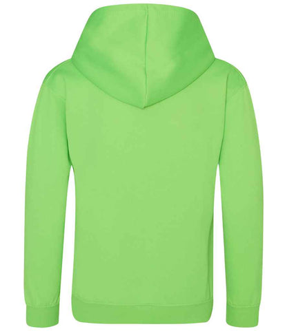 Just Hoods JH004B Electric Green Back -  Ready to be Embroidered and Printed by Custard Workwear - Cheap Personalised and Customised Workwear in Nottinghamshire, Derbyshire and Leicestershire