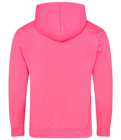 Just Hoods JH004 Electric Pink Back -  Ready to be Embroidered and Printed by Custard Workwear - Cheap Personalised and Customised Workwear in Nottinghamshire, Derbyshire and Leicestershire