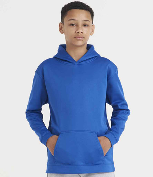 Just Hoods JH006B Royal Blue Model -  Ready to be Embroidered and Printed by Custard Workwear - Cheap Personalised and Customised Workwear in Nottinghamshire, Derbyshire and Leicestershire