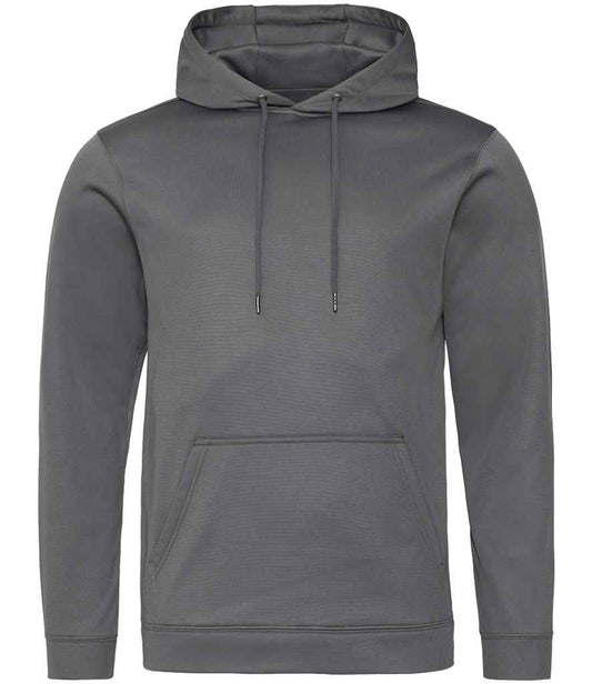 Just Hoods JH006 Steel Grey Front -  Ready to be Embroidered and Printed by Custard Workwear - Cheap Personalised and Customised Workwear in Nottinghamshire, Derbyshire and Leicestershire