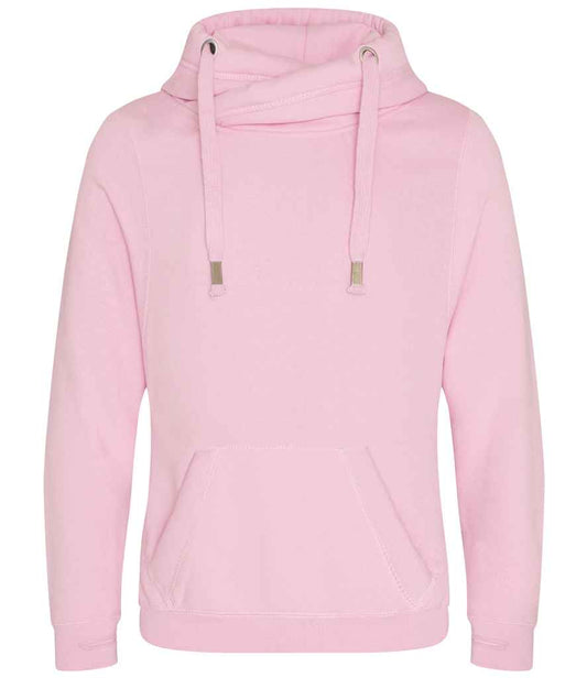 Just Hoods JH021 Baby Pink Front -  Ready to be Embroidered and Printed by Custard Workwear - Cheap Personalised and Customised Workwear in Nottinghamshire, Derbyshire and Leicestershire