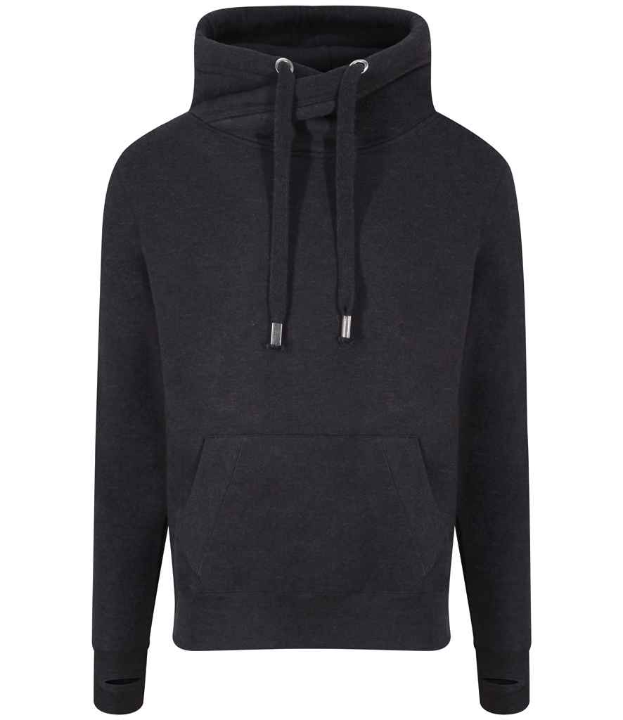 Just Hoods JH021 Black Smoke Front -  Ready to be Embroidered and Printed by Custard Workwear - Cheap Personalised and Customised Workwear in Nottinghamshire, Derbyshire and Leicestershire