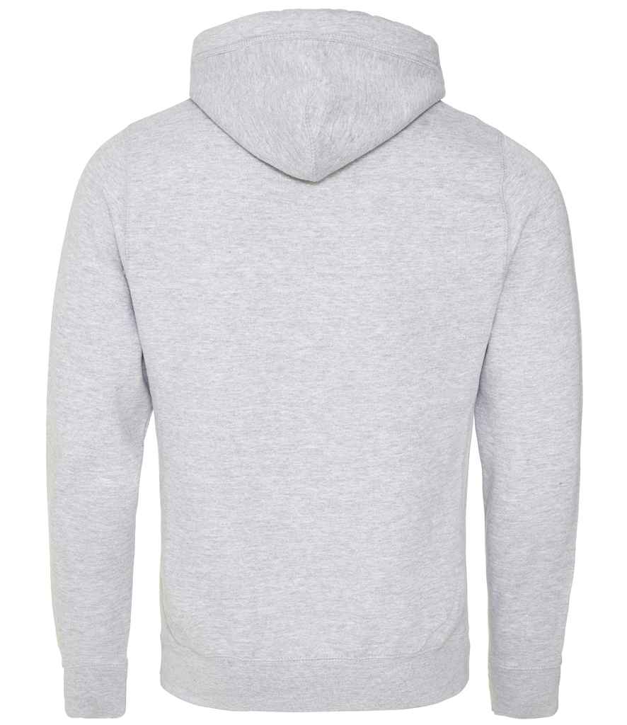Just Hoods JH021 Heather Grey Back -  Ready to be Embroidered and Printed by Custard Workwear - Cheap Personalised and Customised Workwear in Nottinghamshire, Derbyshire and Leicestershire