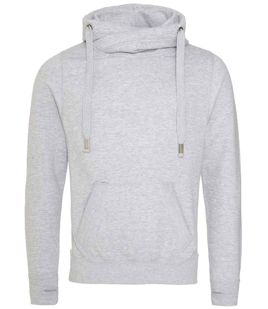 Just Hoods JH021 Heather Grey Front -  Ready to be Embroidered and Printed by Custard Workwear - Cheap Personalised and Customised Workwear in Nottinghamshire, Derbyshire and Leicestershire