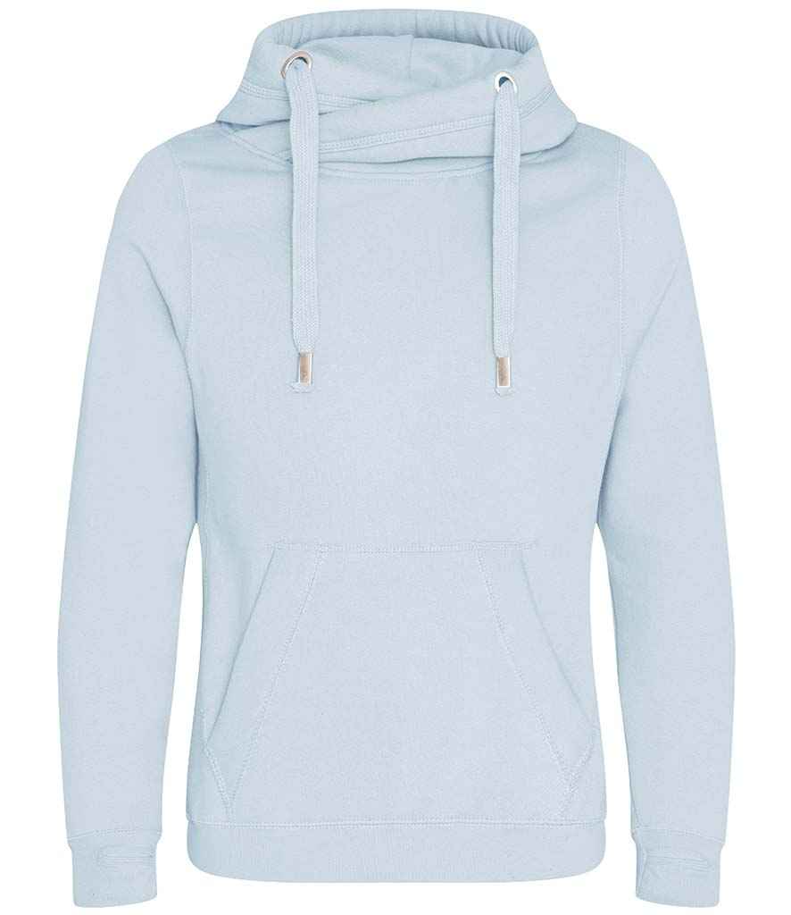 Just Hoods JH021 Sky Blue Front -  Ready to be Embroidered and Printed by Custard Workwear - Cheap Personalised and Customised Workwear in Nottinghamshire, Derbyshire and Leicestershire