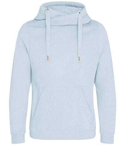 Just Hoods JH021 Sky Blue Front -  Ready to be Embroidered and Printed by Custard Workwear - Cheap Personalised and Customised Workwear in Nottinghamshire, Derbyshire and Leicestershire