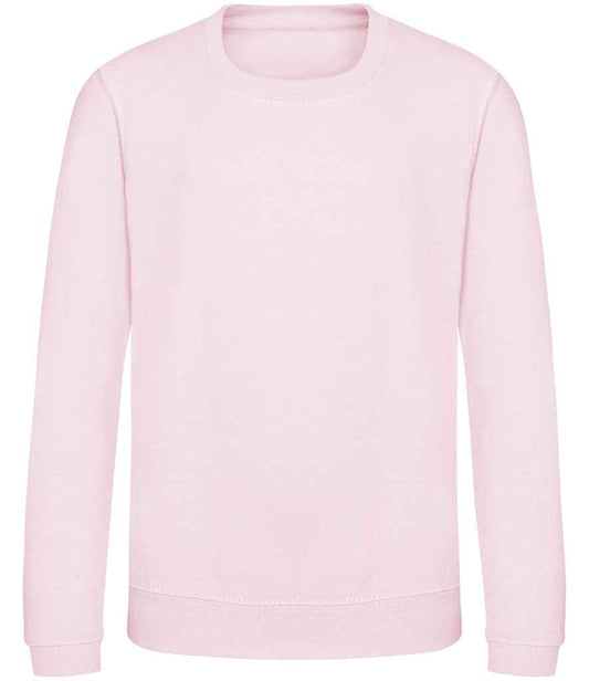 Just Hoods JH030B Baby Pink Front -  Ready to be Embroidered and Printed by Custard Workwear - Cheap Personalised and Customised Workwear in Nottinghamshire, Derbyshire and Leicestershire