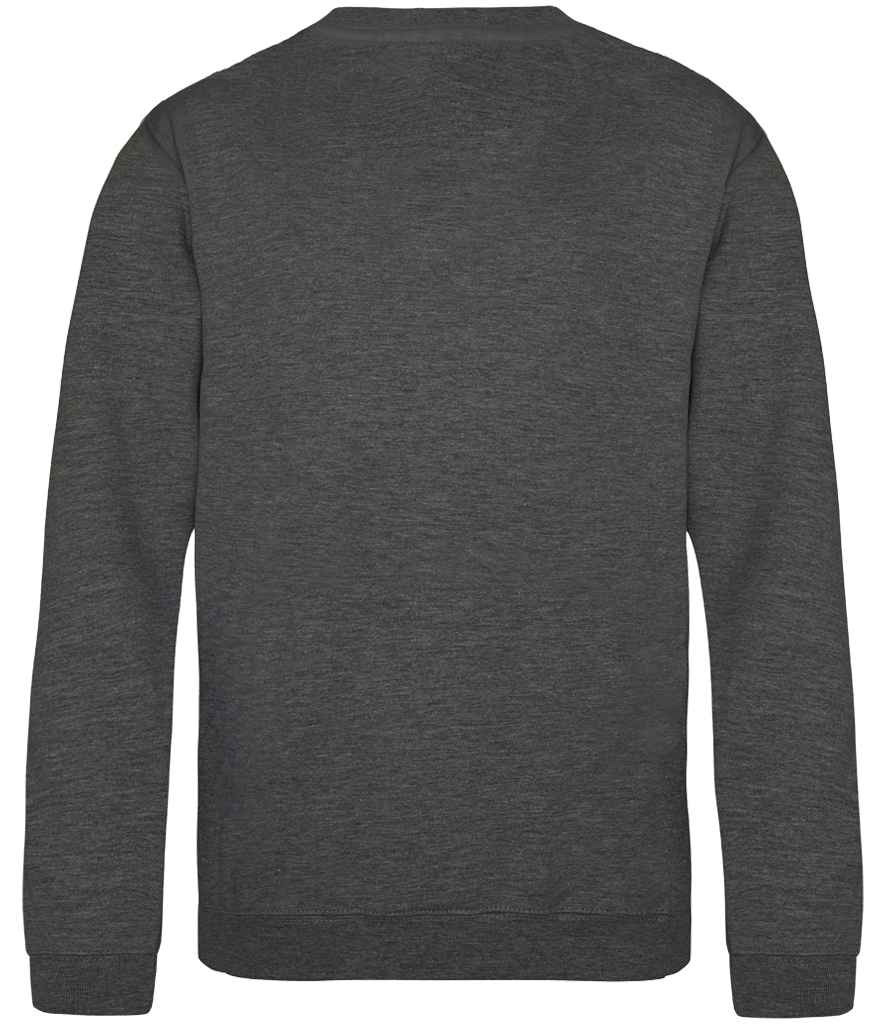 Just Hoods JH030B Charcoal Back -  Ready to be Embroidered and Printed by Custard Workwear - Cheap Personalised and Customised Workwear in Nottinghamshire, Derbyshire and Leicestershire