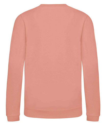 Just Hoods JH030B Dusty Pink Back -  Ready to be Embroidered and Printed by Custard Workwear - Cheap Personalised and Customised Workwear in Nottinghamshire, Derbyshire and Leicestershire