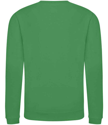 Just Hoods JH030B Kelly Green Back -  Ready to be Embroidered and Printed by Custard Workwear - Cheap Personalised and Customised Workwear in Nottinghamshire, Derbyshire and Leicestershire