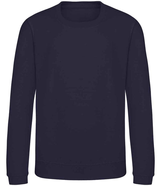 Just Hoods JH030B New French Navy Front -  Ready to be Embroidered and Printed by Custard Workwear - Cheap Personalised and Customised Workwear in Nottinghamshire, Derbyshire and Leicestershire