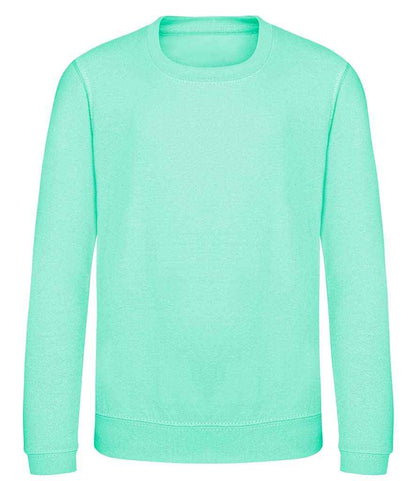 Just Hoods JH030B Peppermint Front -  Ready to be Embroidered and Printed by Custard Workwear - Cheap Personalised and Customised Workwear in Nottinghamshire, Derbyshire and Leicestershire