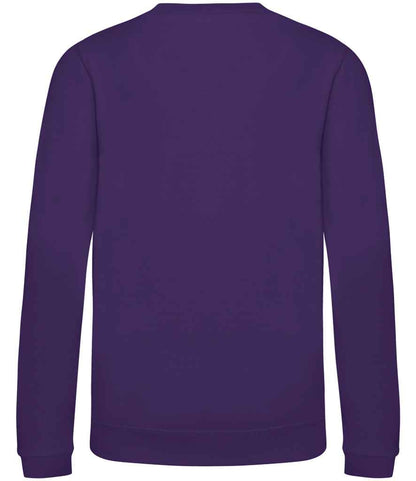 Just Hoods JH030B Purple Back -  Ready to be Embroidered and Printed by Custard Workwear - Cheap Personalised and Customised Workwear in Nottinghamshire, Derbyshire and Leicestershire