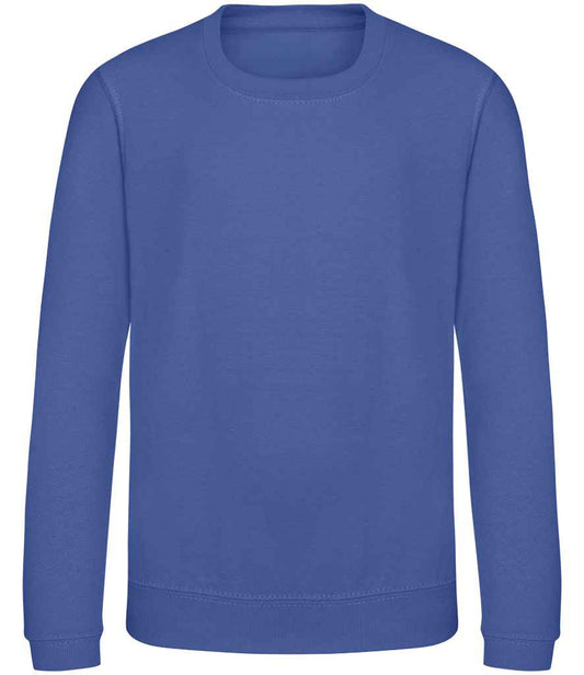 Just Hoods JH030B Royal Blue Front -  Ready to be Embroidered and Printed by Custard Workwear - Cheap Personalised and Customised Workwear in Nottinghamshire, Derbyshire and Leicestershire