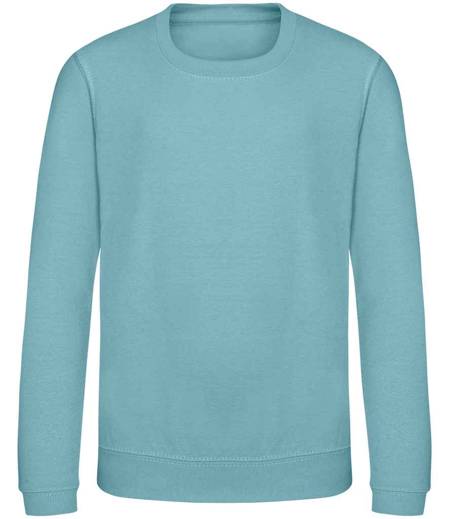 Just Hoods JH030B Seafoam Front -  Ready to be Embroidered and Printed by Custard Workwear - Cheap Personalised and Customised Workwear in Nottinghamshire, Derbyshire and Leicestershire