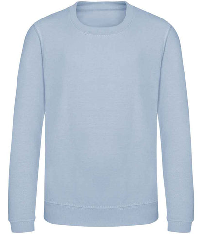 Just Hoods JH030B Sky Blue Front -  Ready to be Embroidered and Printed by Custard Workwear - Cheap Personalised and Customised Workwear in Nottinghamshire, Derbyshire and Leicestershire