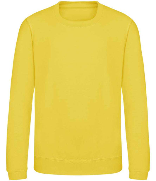 Just Hoods JH030B Sun Yellow Front -  Ready to be Embroidered and Printed by Custard Workwear - Cheap Personalised and Customised Workwear in Nottinghamshire, Derbyshire and Leicestershire