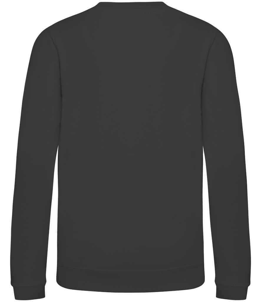 Just Hoods JH030B Storm Grey Back -  Ready to be Embroidered and Printed by Custard Workwear - Cheap Personalised and Customised Workwear in Nottinghamshire, Derbyshire and Leicestershire