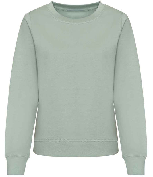 Just Hoods JH030F Dusty Green Front -  Ready to be Embroidered and Printed by Custard Workwear - Cheap Personalised and Customised Workwear in Nottinghamshire, Derbyshire and Leicestershire