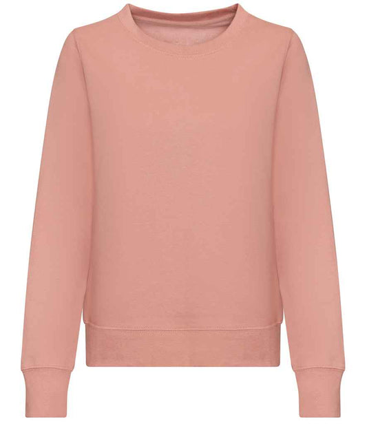Just Hoods JH030F Dusty Pink Front -  Ready to be Embroidered and Printed by Custard Workwear - Cheap Personalised and Customised Workwear in Nottinghamshire, Derbyshire and Leicestershire