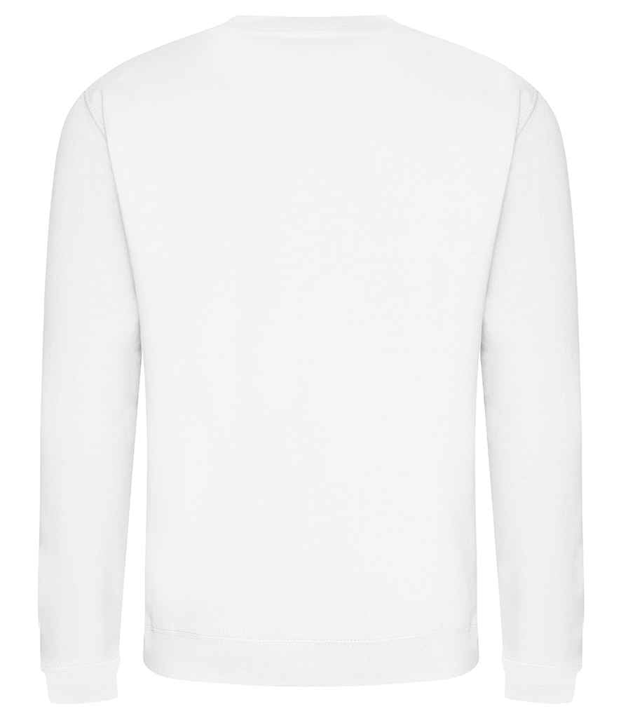 Just Hoods JH030 Arctic White Back -  Ready to be Embroidered and Printed by Custard Workwear - Cheap Personalised and Customised Workwear in Nottinghamshire, Derbyshire and Leicestershire
