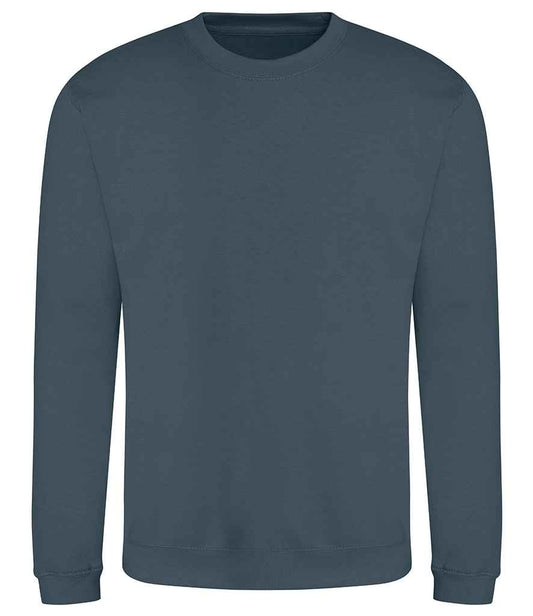 Just Hoods JH030 Airforce Blue Front -  Ready to be Embroidered and Printed by Custard Workwear - Cheap Personalised and Customised Workwear in Nottinghamshire, Derbyshire and Leicestershire
