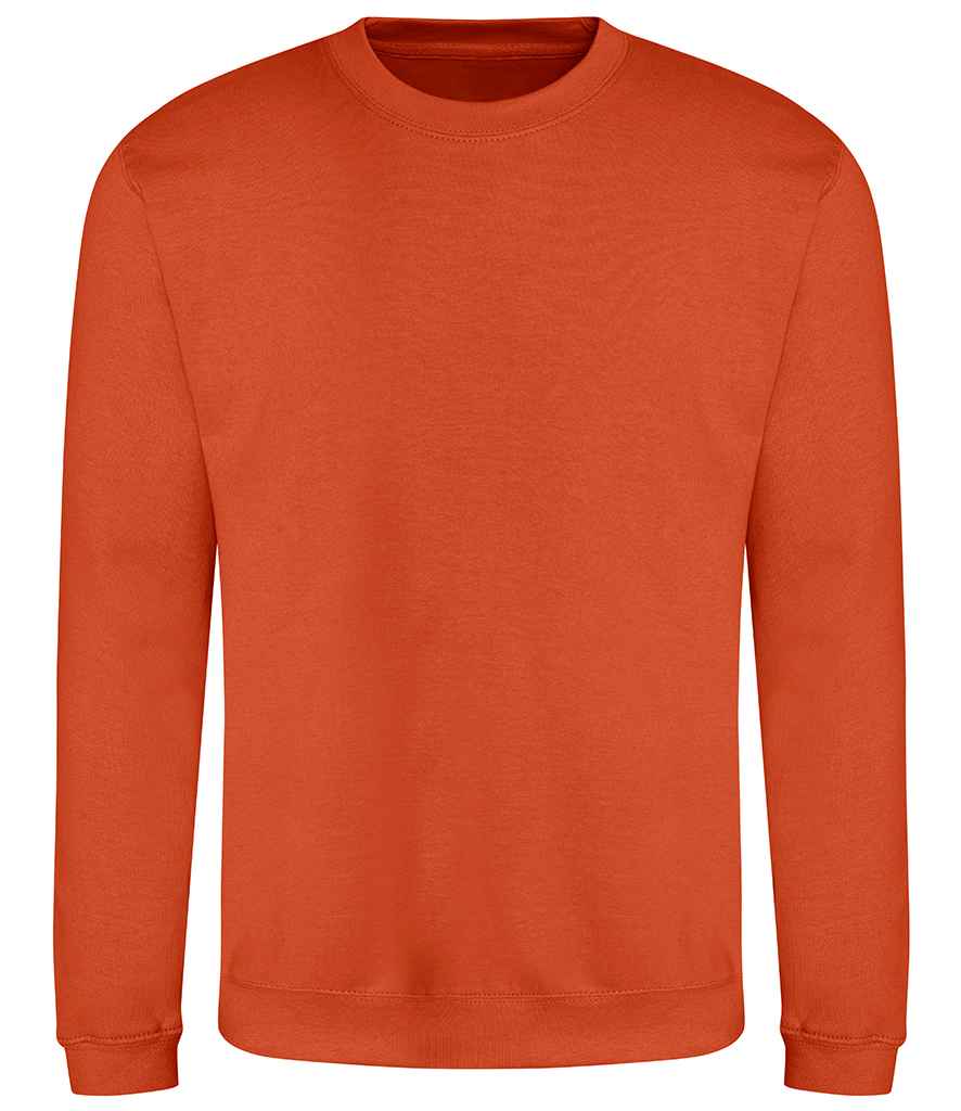 Just Hoods JH030 Burnt Orange Front -  Ready to be Embroidered and Printed by Custard Workwear - Cheap Personalised and Customised Workwear in Nottinghamshire, Derbyshire and Leicestershire