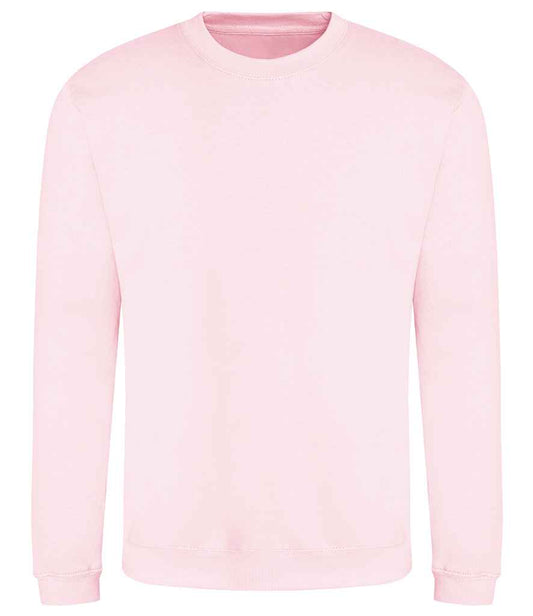 Just Hoods JH030 Baby Pink Front -  Ready to be Embroidered and Printed by Custard Workwear - Cheap Personalised and Customised Workwear in Nottinghamshire, Derbyshire and Leicestershire