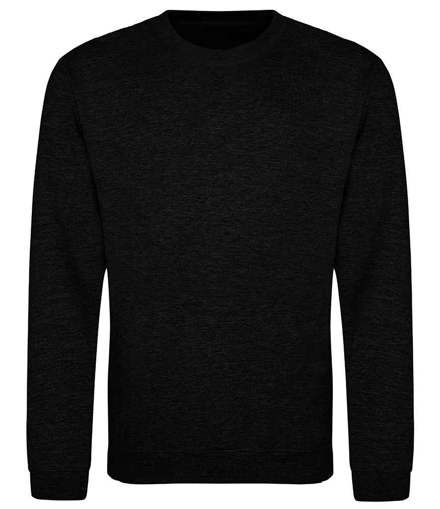 Just Hoods JH030 Black Smoke Front -  Ready to be Embroidered and Printed by Custard Workwear - Cheap Personalised and Customised Workwear in Nottinghamshire, Derbyshire and Leicestershire