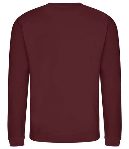 Just Hoods JH030 Burgundy Back -  Ready to be Embroidered and Printed by Custard Workwear - Cheap Personalised and Customised Workwear in Nottinghamshire, Derbyshire and Leicestershire