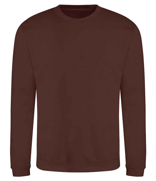 Just Hoods JH030 Chocolate Fudge Brownie Front -  Ready to be Embroidered and Printed by Custard Workwear - Cheap Personalised and Customised Workwear in Nottinghamshire, Derbyshire and Leicestershire