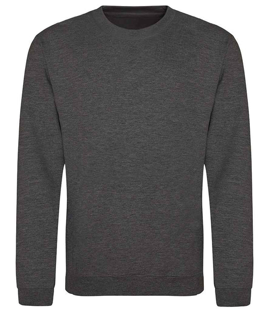 Just Hoods JH030 Charcoal Front -  Ready to be Embroidered and Printed by Custard Workwear - Cheap Personalised and Customised Workwear in Nottinghamshire, Derbyshire and Leicestershire