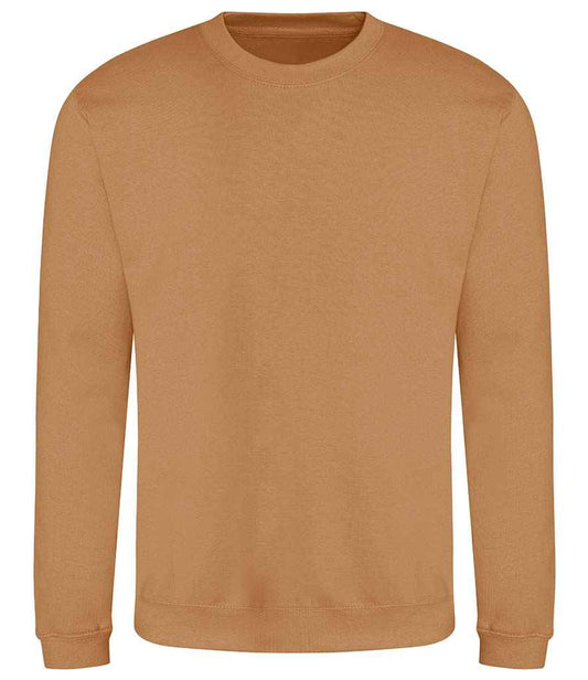 Just Hoods JH030 Caramel Latte Front -  Ready to be Embroidered and Printed by Custard Workwear - Cheap Personalised and Customised Workwear in Nottinghamshire, Derbyshire and Leicestershire