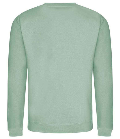 Just Hoods JH030 Dusty Green Back -  Ready to be Embroidered and Printed by Custard Workwear - Cheap Personalised and Customised Workwear in Nottinghamshire, Derbyshire and Leicestershire