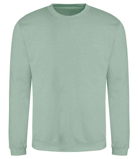 Just Hoods JH030 Dusty Green Front -  Ready to be Embroidered and Printed by Custard Workwear - Cheap Personalised and Customised Workwear in Nottinghamshire, Derbyshire and Leicestershire