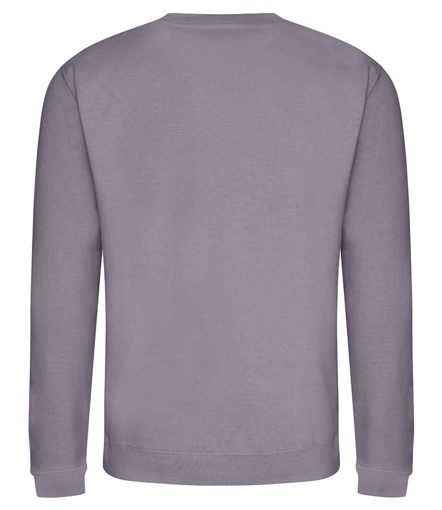 Just Hoods JH030 Dusty Lilac Back -  Ready to be Embroidered and Printed by Custard Workwear - Cheap Personalised and Customised Workwear in Nottinghamshire, Derbyshire and Leicestershire