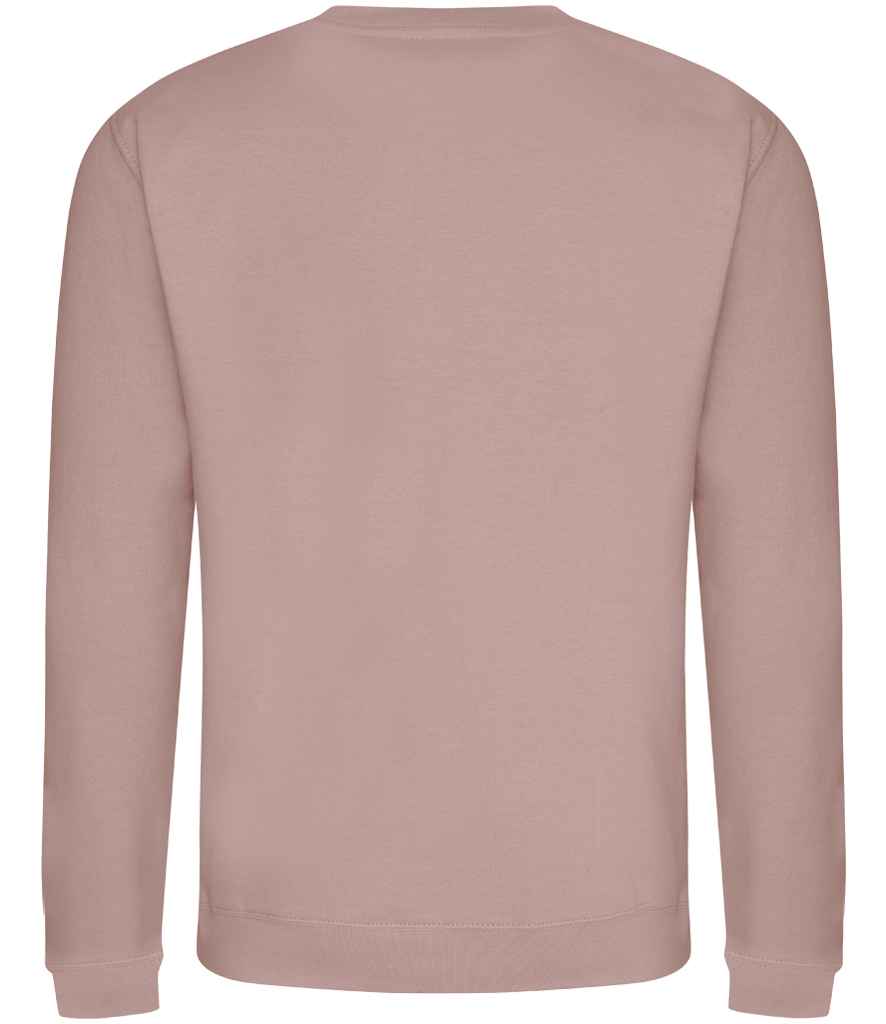 Just Hoods JH030 Dusty Pink Back -  Ready to be Embroidered and Printed by Custard Workwear - Cheap Personalised and Customised Workwear in Nottinghamshire, Derbyshire and Leicestershire