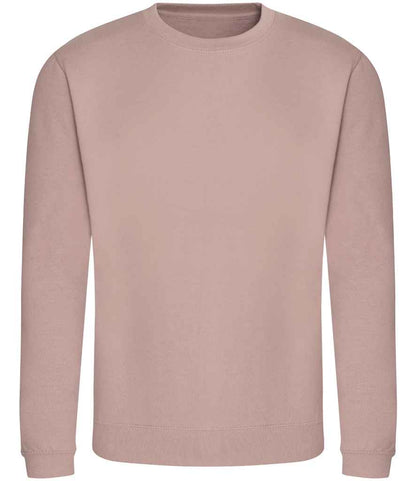 Just Hoods JH030 Dusty Pink Front -  Ready to be Embroidered and Printed by Custard Workwear - Cheap Personalised and Customised Workwear in Nottinghamshire, Derbyshire and Leicestershire