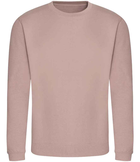 Just Hoods JH030 Dusty Pink Front -  Ready to be Embroidered and Printed by Custard Workwear - Cheap Personalised and Customised Workwear in Nottinghamshire, Derbyshire and Leicestershire