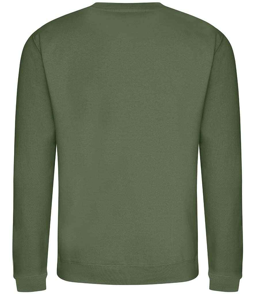 Just Hoods JH030 Earthy Green Back -  Ready to be Embroidered and Printed by Custard Workwear - Cheap Personalised and Customised Workwear in Nottinghamshire, Derbyshire and Leicestershire