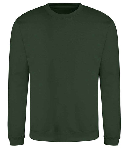 Just Hoods JH030 Forest Green Front -  Ready to be Embroidered and Printed by Custard Workwear - Cheap Personalised and Customised Workwear in Nottinghamshire, Derbyshire and Leicestershire