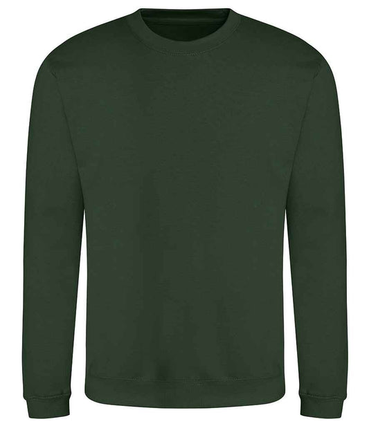 Just Hoods JH030 Forest Green Front -  Ready to be Embroidered and Printed by Custard Workwear - Cheap Personalised and Customised Workwear in Nottinghamshire, Derbyshire and Leicestershire