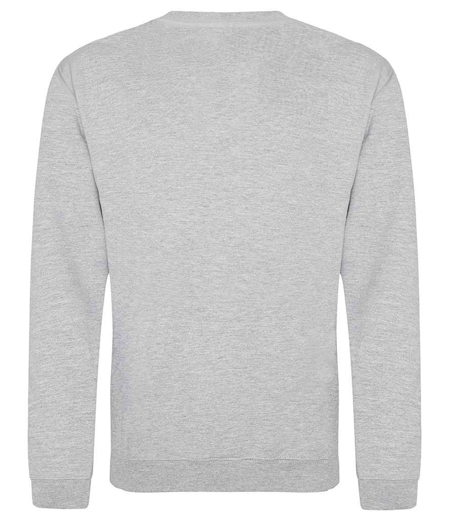 Just Hoods JH030 Heather Grey Back -  Ready to be Embroidered and Printed by Custard Workwear - Cheap Personalised and Customised Workwear in Nottinghamshire, Derbyshire and Leicestershire