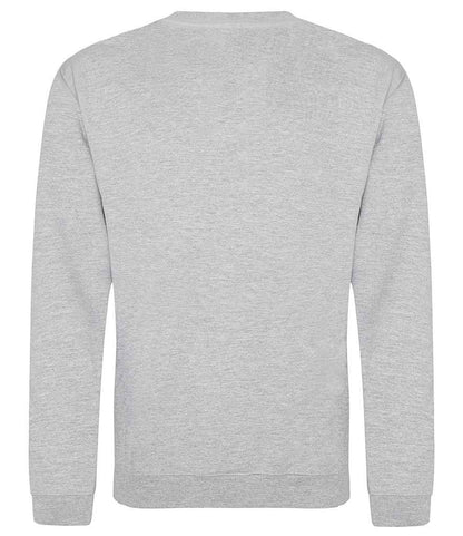 Just Hoods JH030 Heather Grey Back -  Ready to be Embroidered and Printed by Custard Workwear - Cheap Personalised and Customised Workwear in Nottinghamshire, Derbyshire and Leicestershire