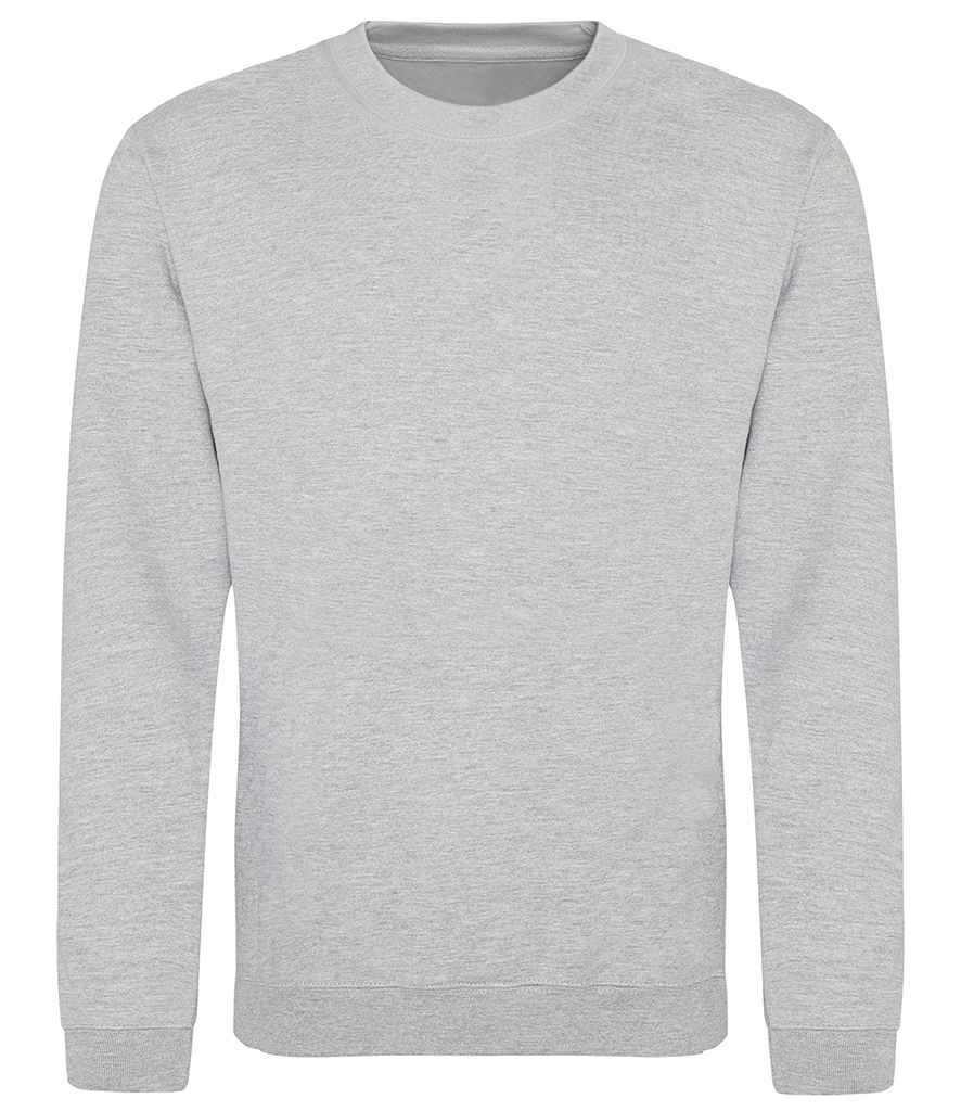 Just Hoods JH030 Heather Grey Front -  Ready to be Embroidered and Printed by Custard Workwear - Cheap Personalised and Customised Workwear in Nottinghamshire, Derbyshire and Leicestershire
